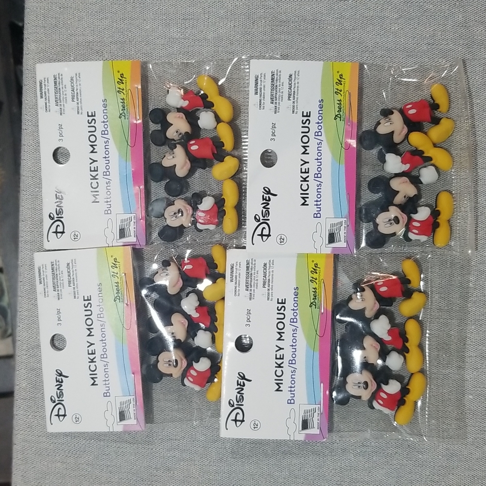 Disney Mickey Mouse Buttons